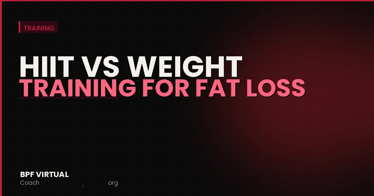 HIIT vs Weight Training for Fat Loss