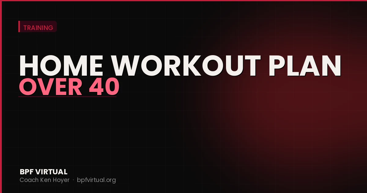 Home Workout Plan for Beginners Over 40