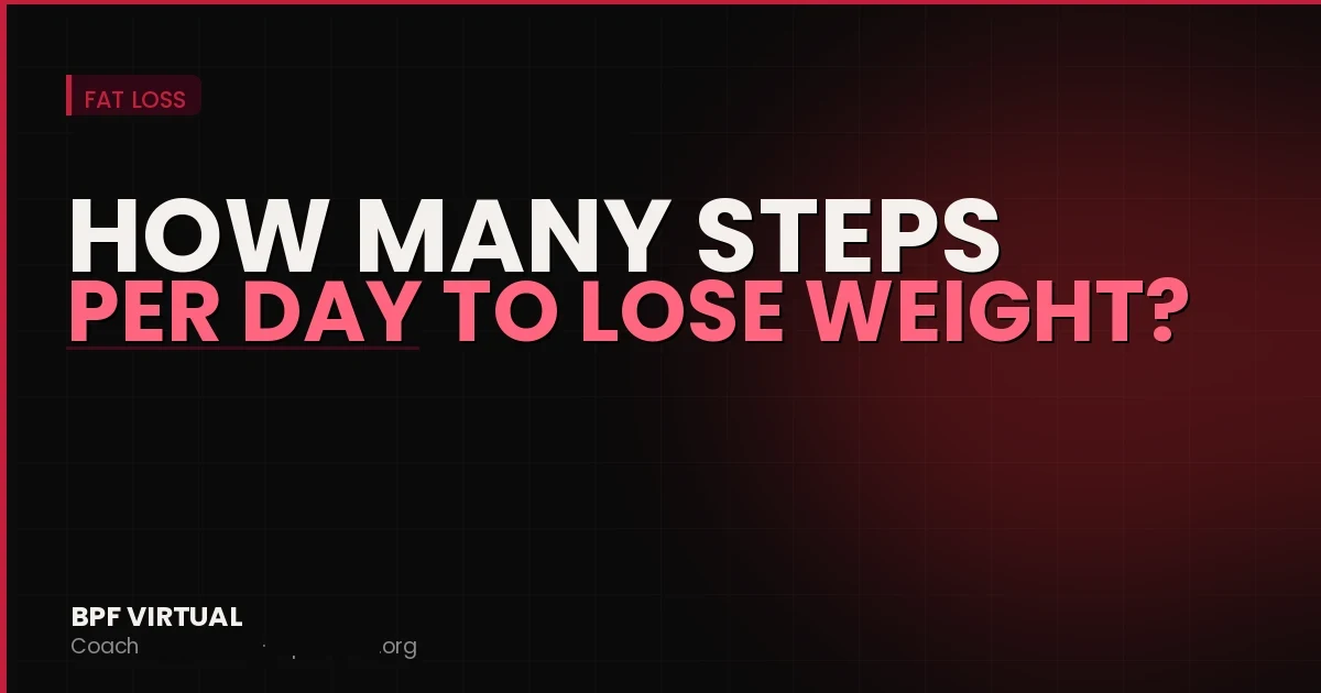 How Many Steps Per Day to Lose Weight