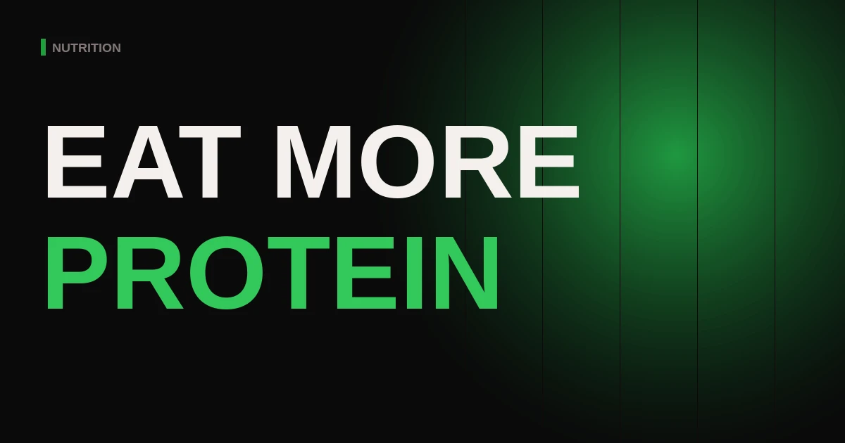 How to Eat More Protein Without Eating More Chicken