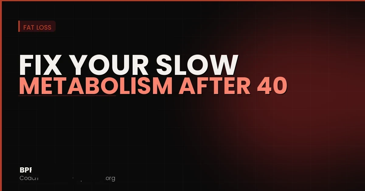 How to Fix a Slow Metabolism After 40