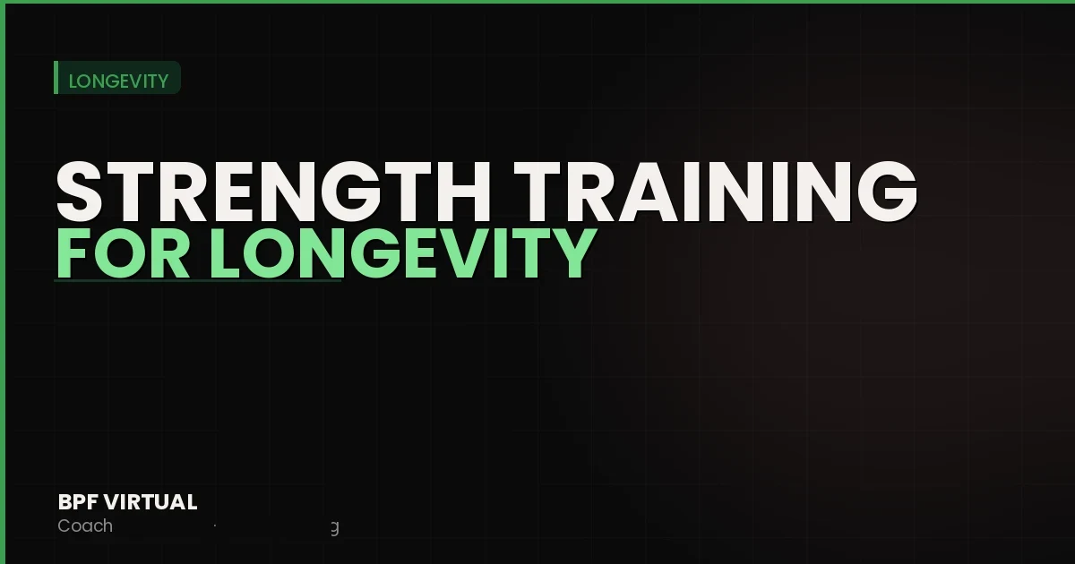 How to Train for Longevity After 40
