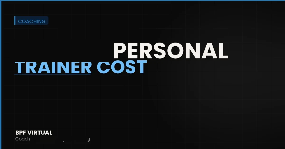 Virtual Personal Trainer Cost