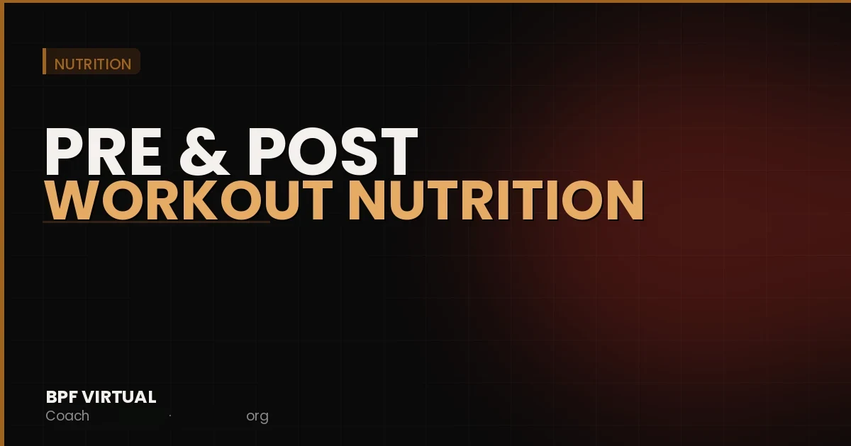 What to Eat Before and After a Workout